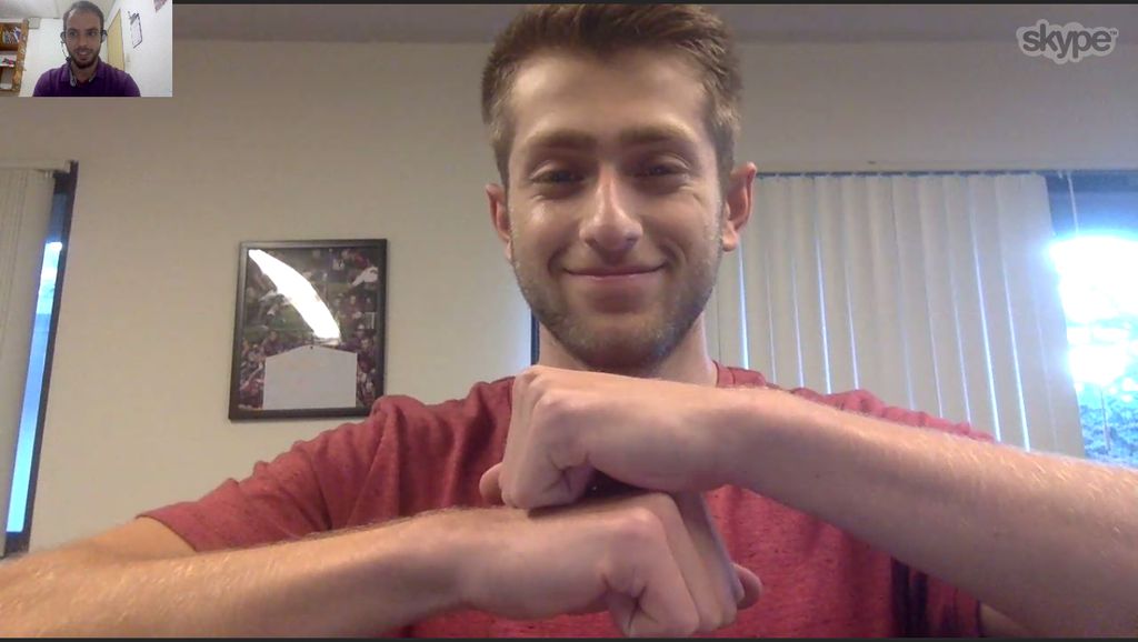 As part of my methodology, I use sign language to 