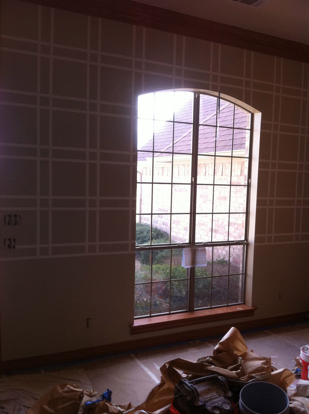 Custom paint in dining area