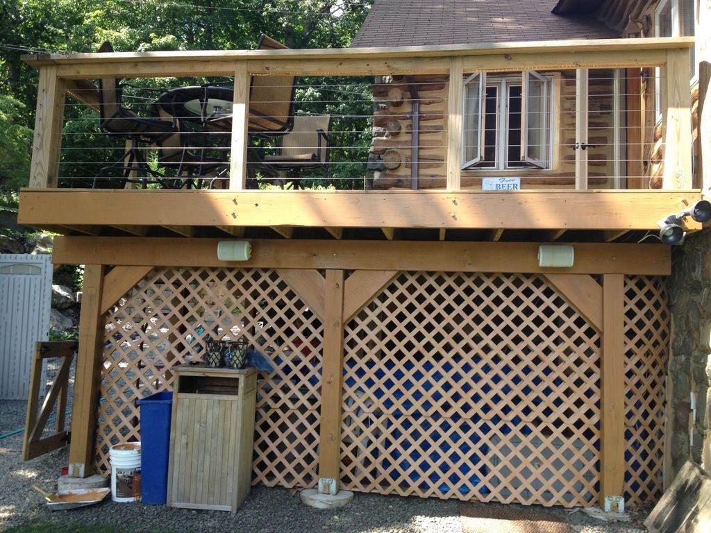 Wasted spaced under the deck.