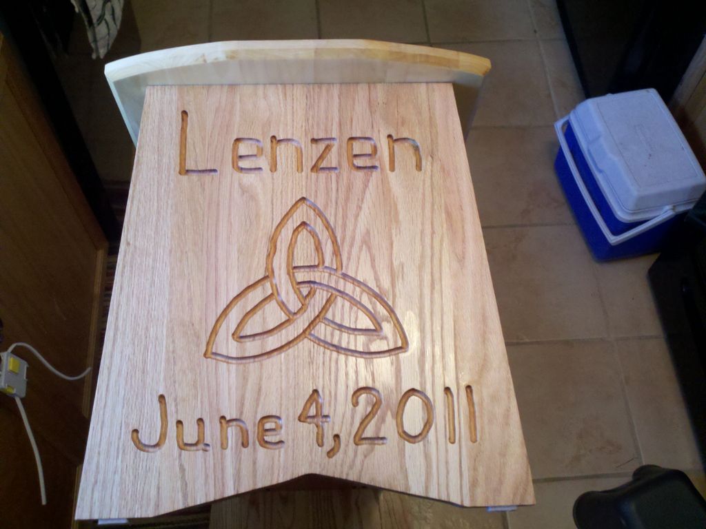 Custom Wedding Bench (Side) - May 2011