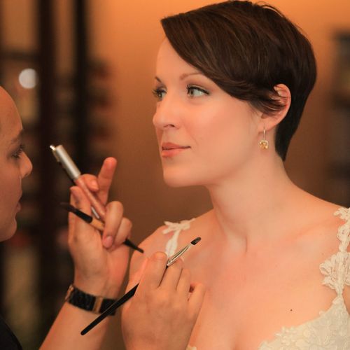 I love to do makeup for a bride. Weddings are alwa