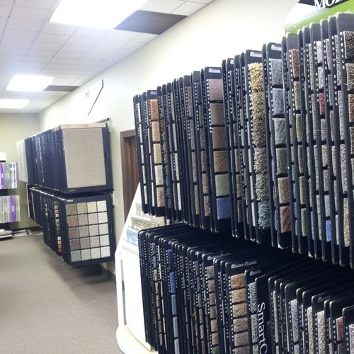 Hundreds of carpet samples to choose from