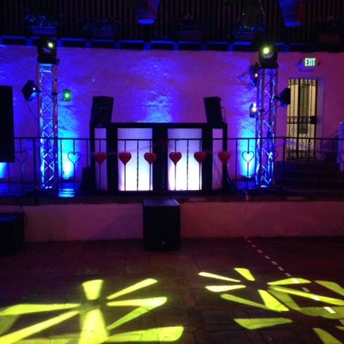 Uplighting With Global Truss DJ Facade & Moving He