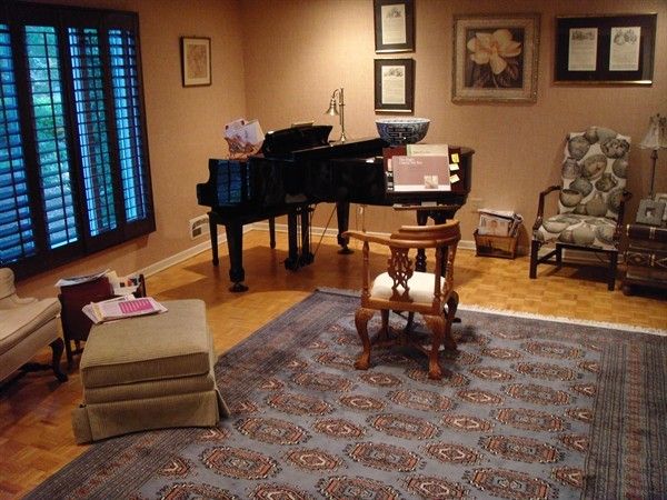 Piano Room Hardwood - Before