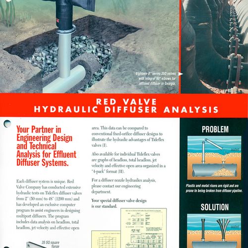 Red Valve Effluent Diffuser Catalog, 8-page, also 