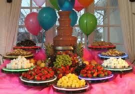 Chocolate fountain delight