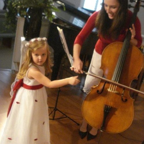 The flower girl at a wedding I played, so sweet!