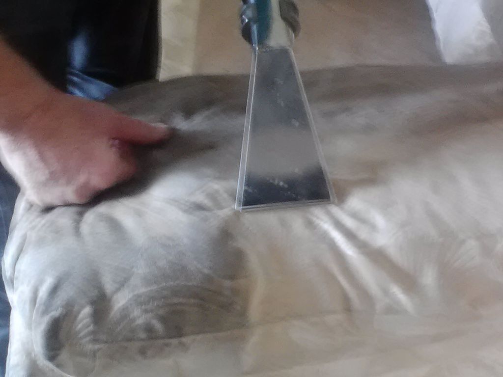 Upholstery cleaning before and after