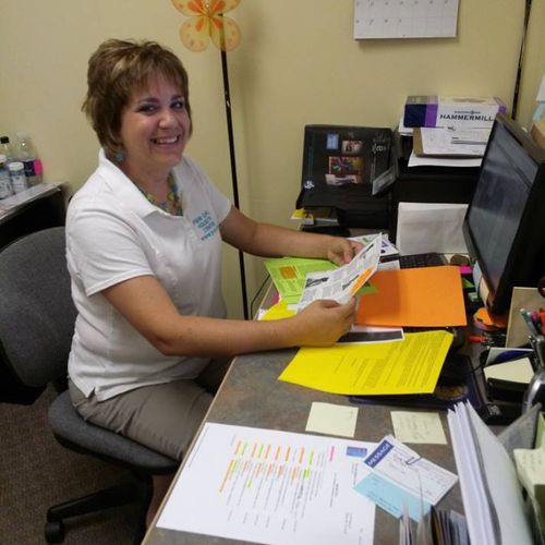 Roberta keeps our busy office running smoothly.