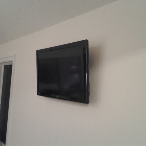 40" LG for a Master Suite, all concealed wires, ca