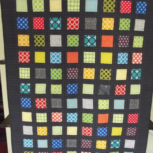 Candy Crush baby quilt 36"x44"