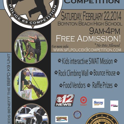 Police Department Flyer for K-9 Competition