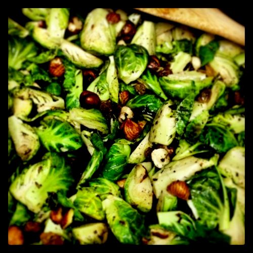 Hazelnutty Brussels Sprouts
(Cooking Skills Instru