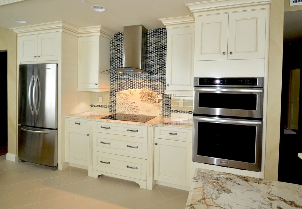 Off white kitchen cabinets. Naples