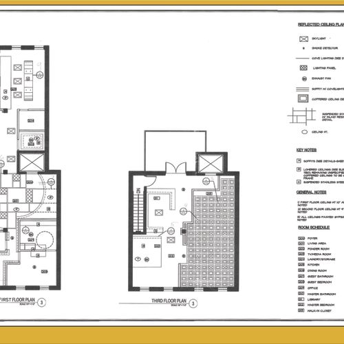 Ceiling Plan for Row House Project