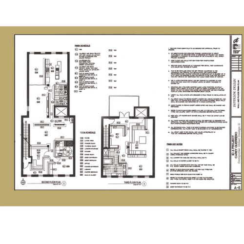 Finish Plan for Row House Project