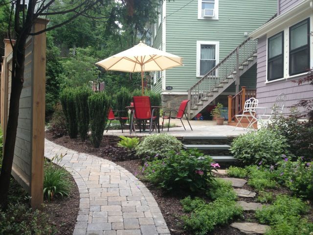 Personal landscape design creating privacy, entert