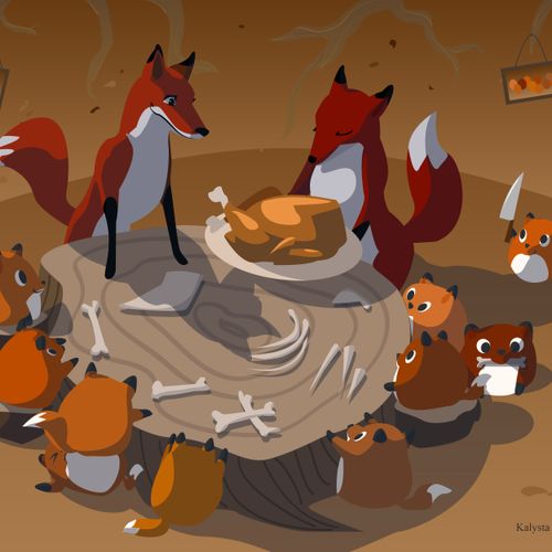 Thanksgiving Foxes