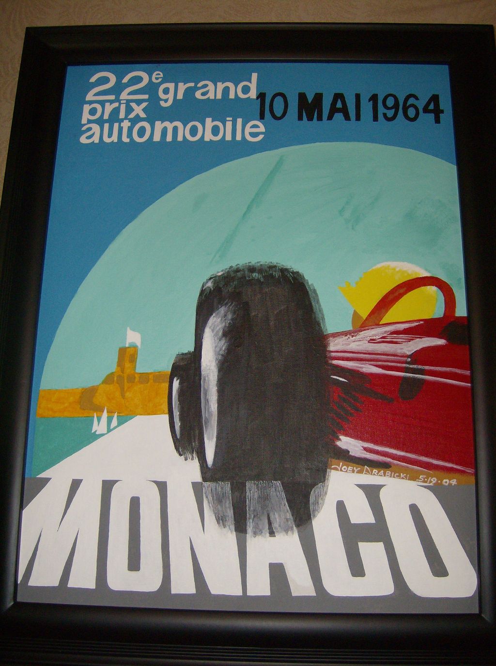 Another F1 race poster, done in the abstraction st