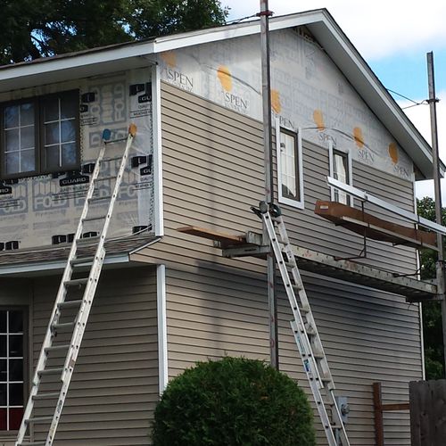 Full siding replacement continued.