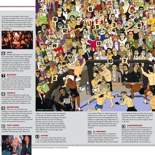 Feature illustration for Fighters Only magazine