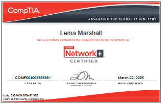 CompTIA NET + Certification