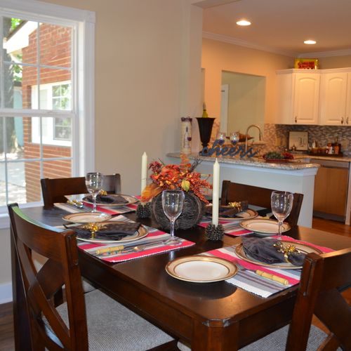 Empty Home Staging in NoDa-Dining Room