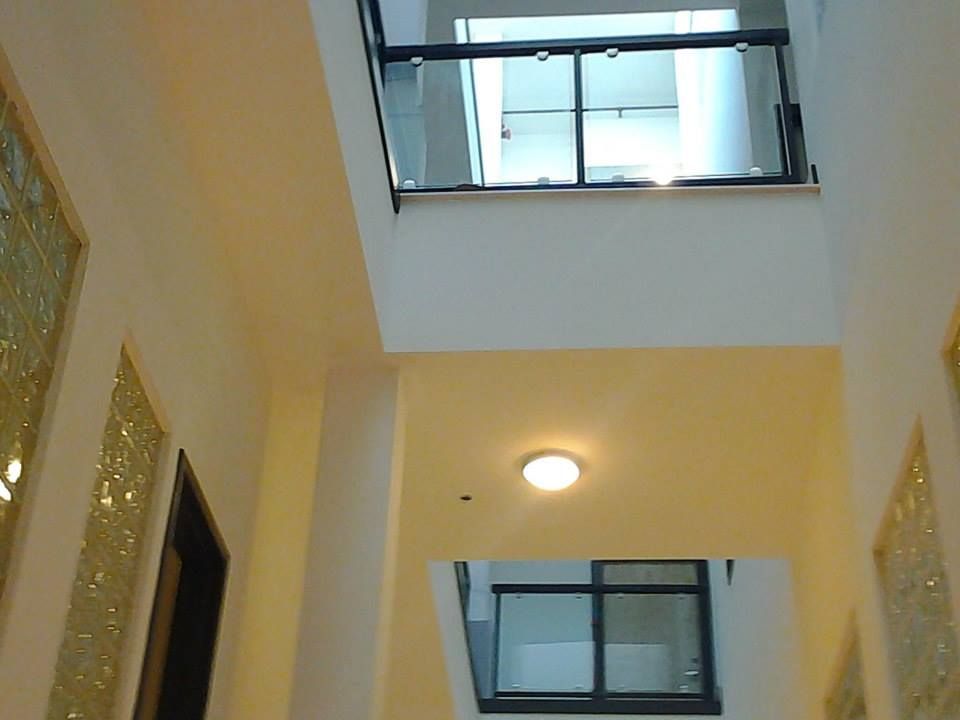 atrium Rails with glass infill. 2013