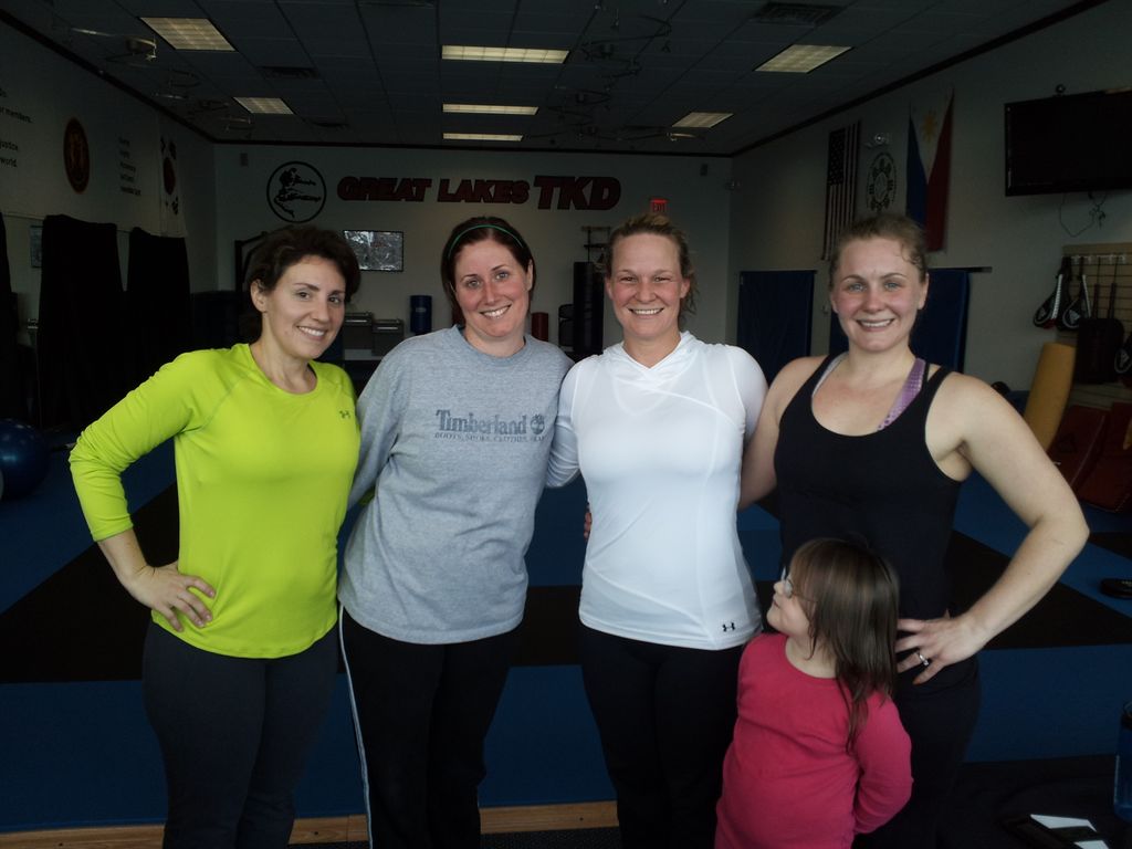 Motivated group of ladies.