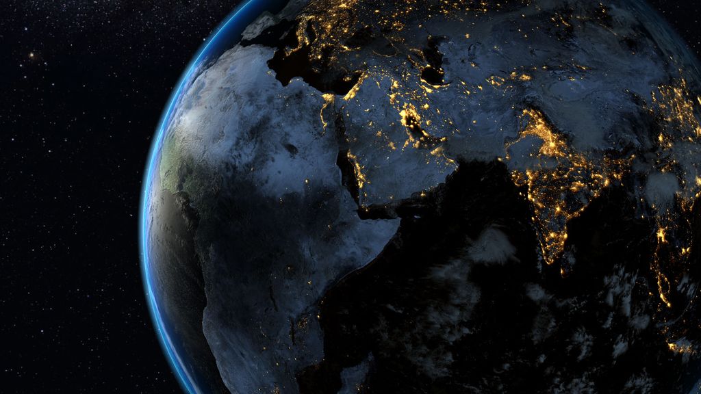 Photo Realistic earth created in Cinema 4D for a A