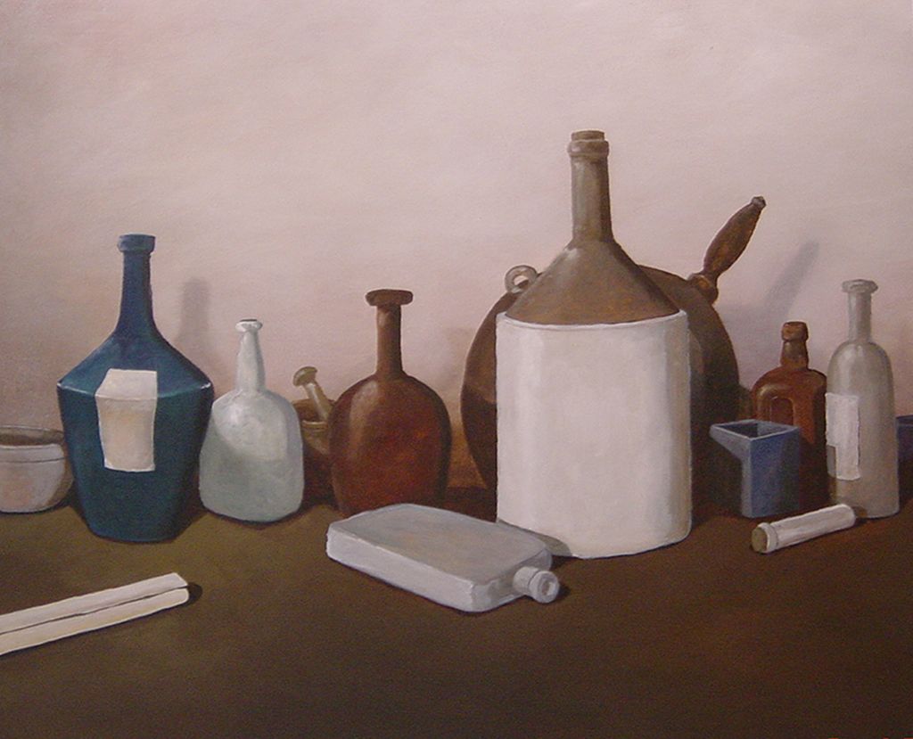 Large still life painting.  Private commission.