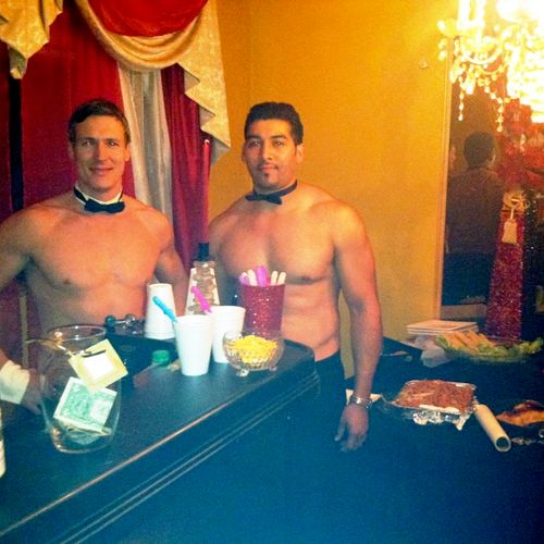 Bartenders perfect for bachelorette parties.