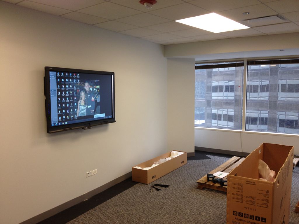 Global Recruiting Network.  55 inch monitor