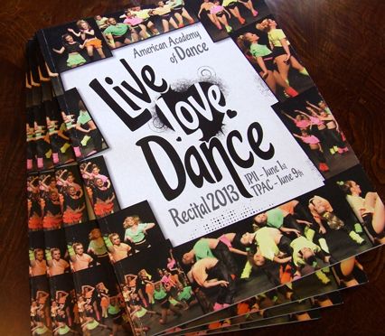 Dance Recital Program Design