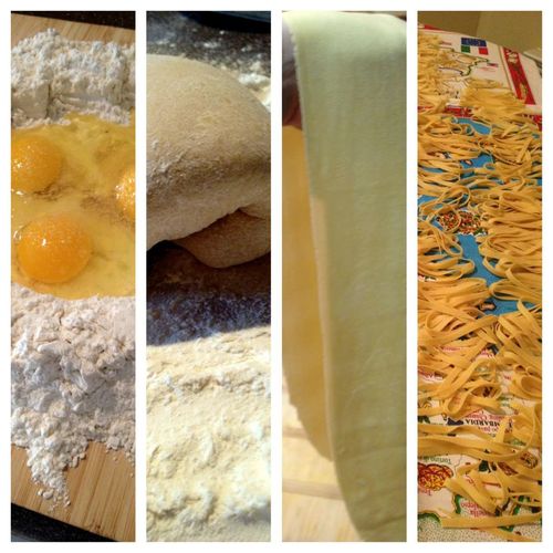 The four stages of handmade pasta!