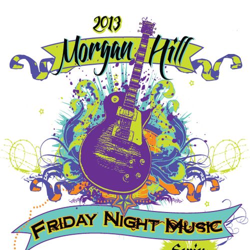 Morgan Hill's Friday Night Music Series event logo