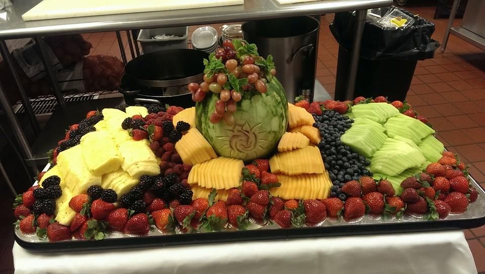 Fruit carving display