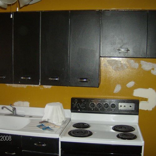 Cabinets were old & dirty and realty owner rather 