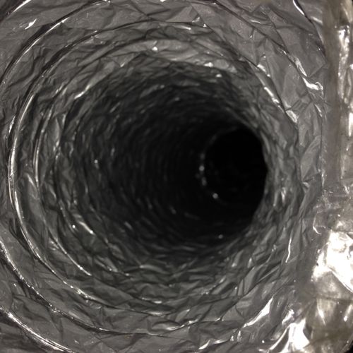 SAME DRYER VENT DUCT AFTER CLEANING
