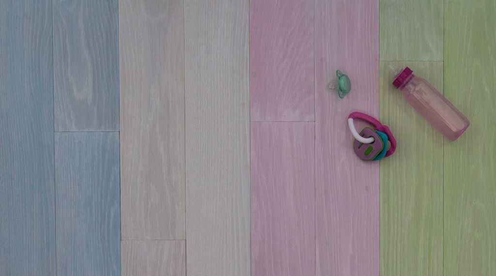 Custom colors for baby's room with organtic finish