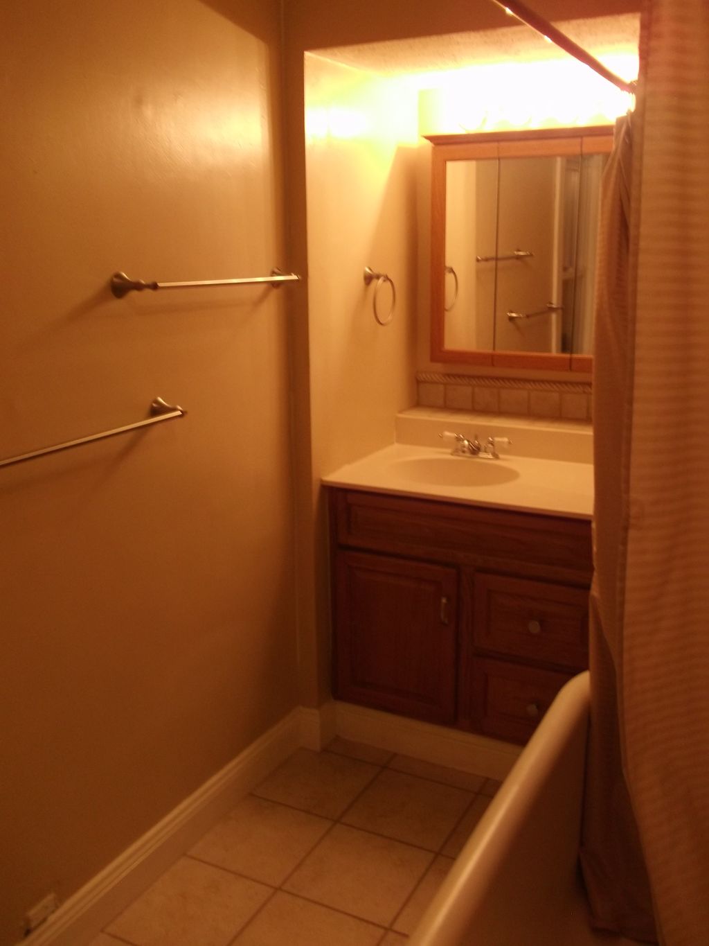 This is a picture of a bathroom that I remodeled, 
