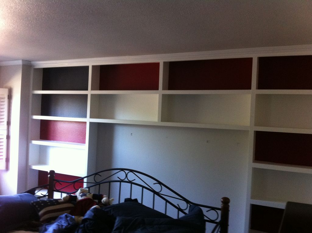 Built a bookcase and custom paint.