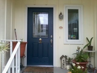 Replaced front entry door.