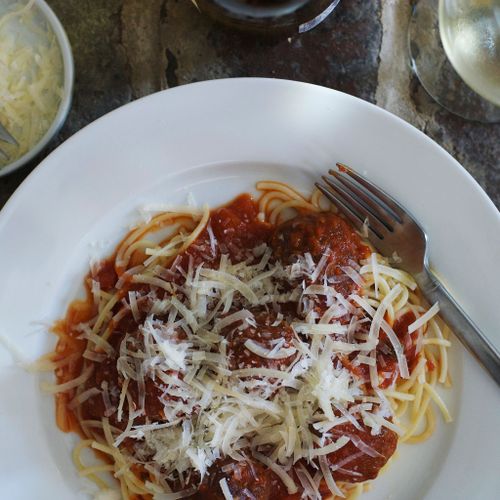 Buffalo Meatball Spaghetti