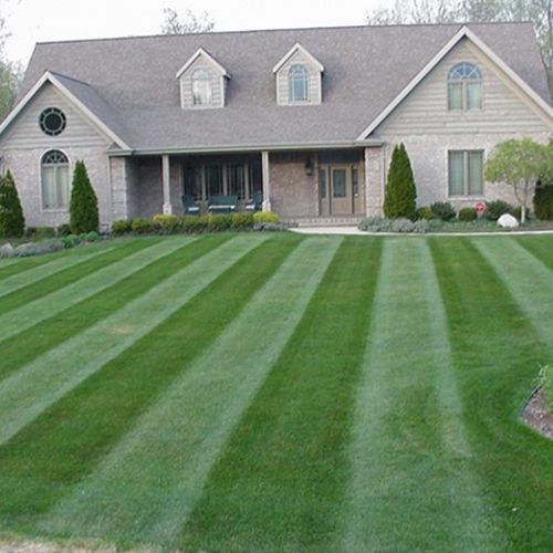 mowing stripes