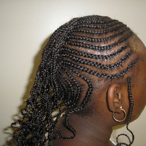 Girls- Cornrow Braids/ Extensions (Side)