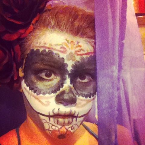 Day of the Dead make-up/Dia de los Muertos