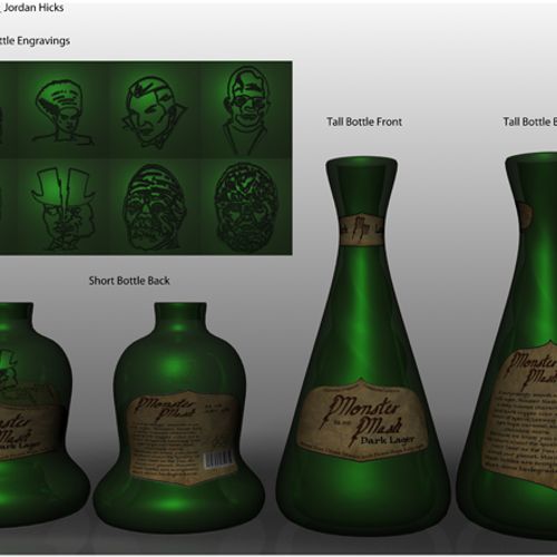 Bottle Design (symbol etched bottles)