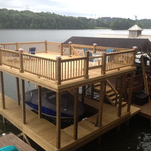 custom built dock