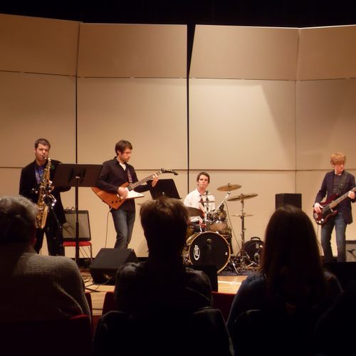Performing with the Northeastern University Blues 